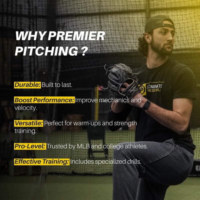 Premier Pitching Performance Store Simple Plyometric Weighted Ball | Baseball & Softball Training Ball | Arm Strength & Pitching | Durable PVC Shell with Sand Fill - Image 4